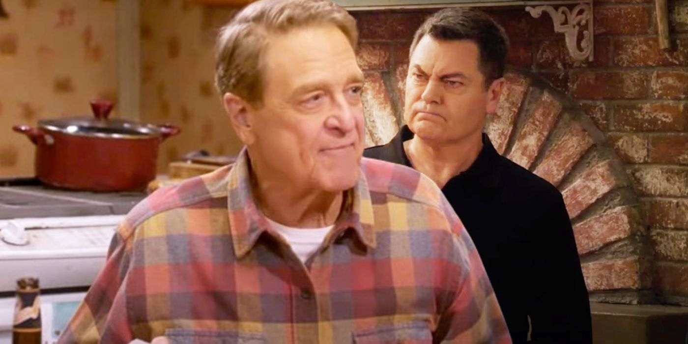 John Goodman as Dan Conner juxtaposed with Nick Offerman in The Conners season 6 trailer