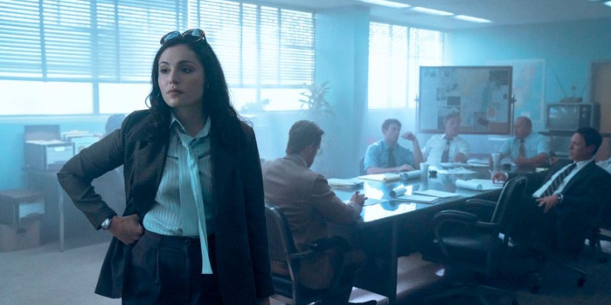 June at the office standing up in Griselda