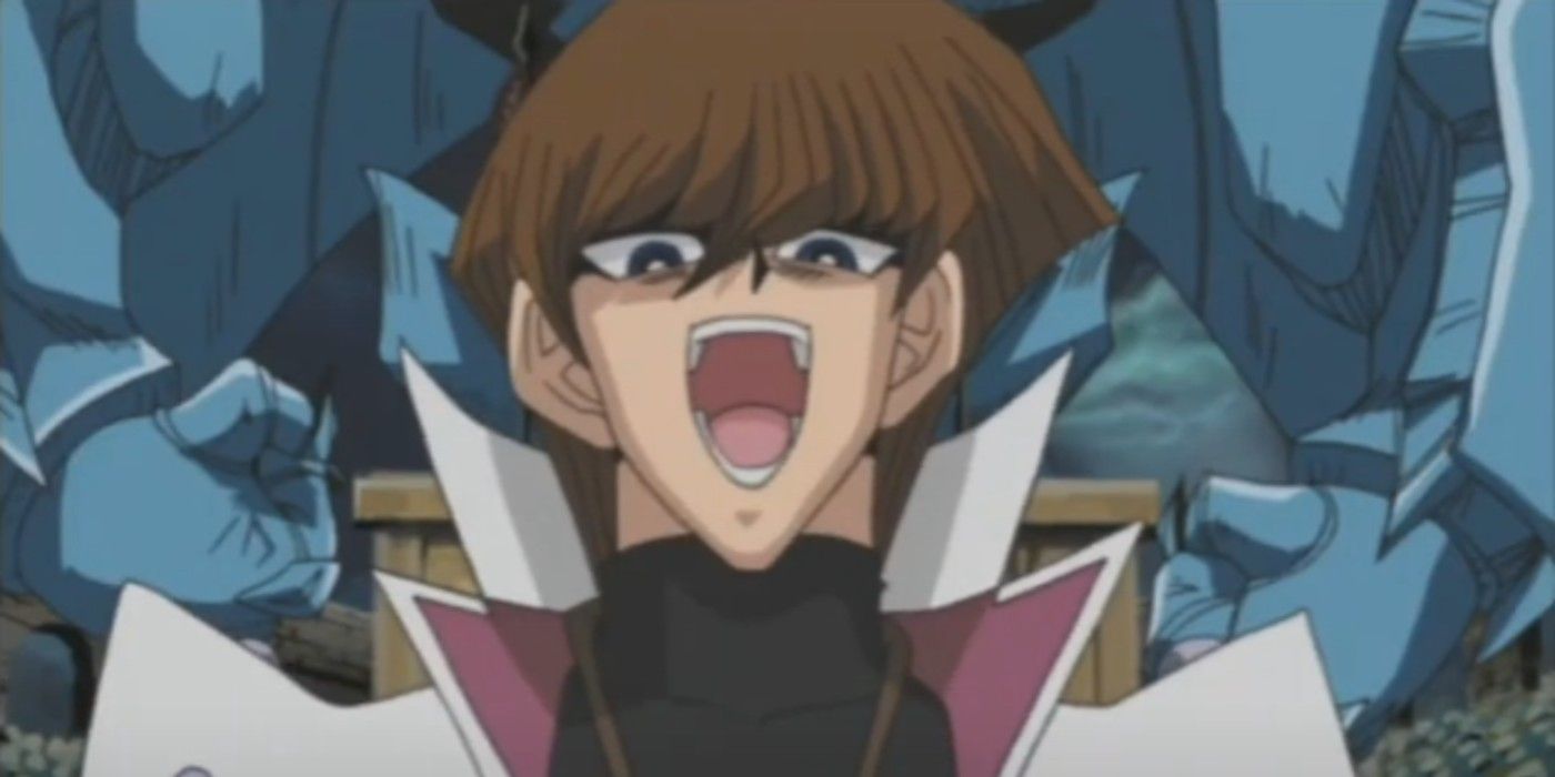 Kaiba laughs in Yu-Gi-Oh
