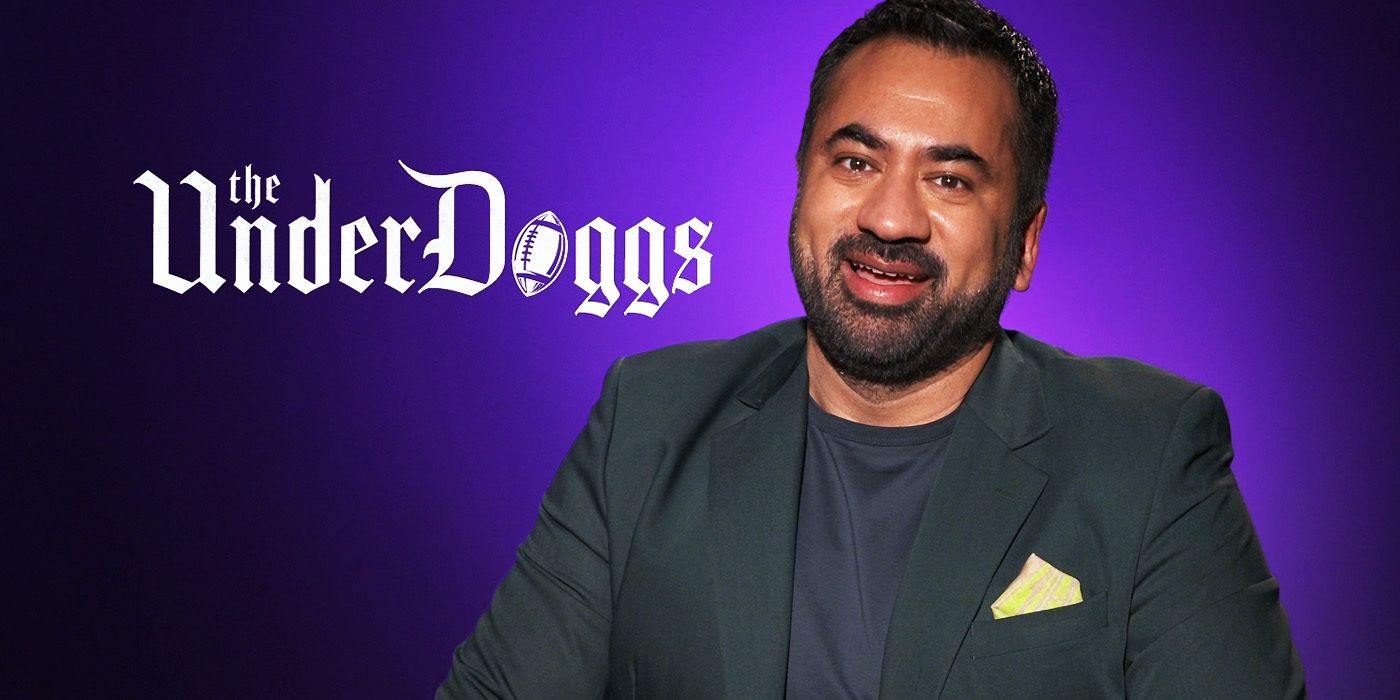 Edited image of Kal Penn during The Underdoggs interview