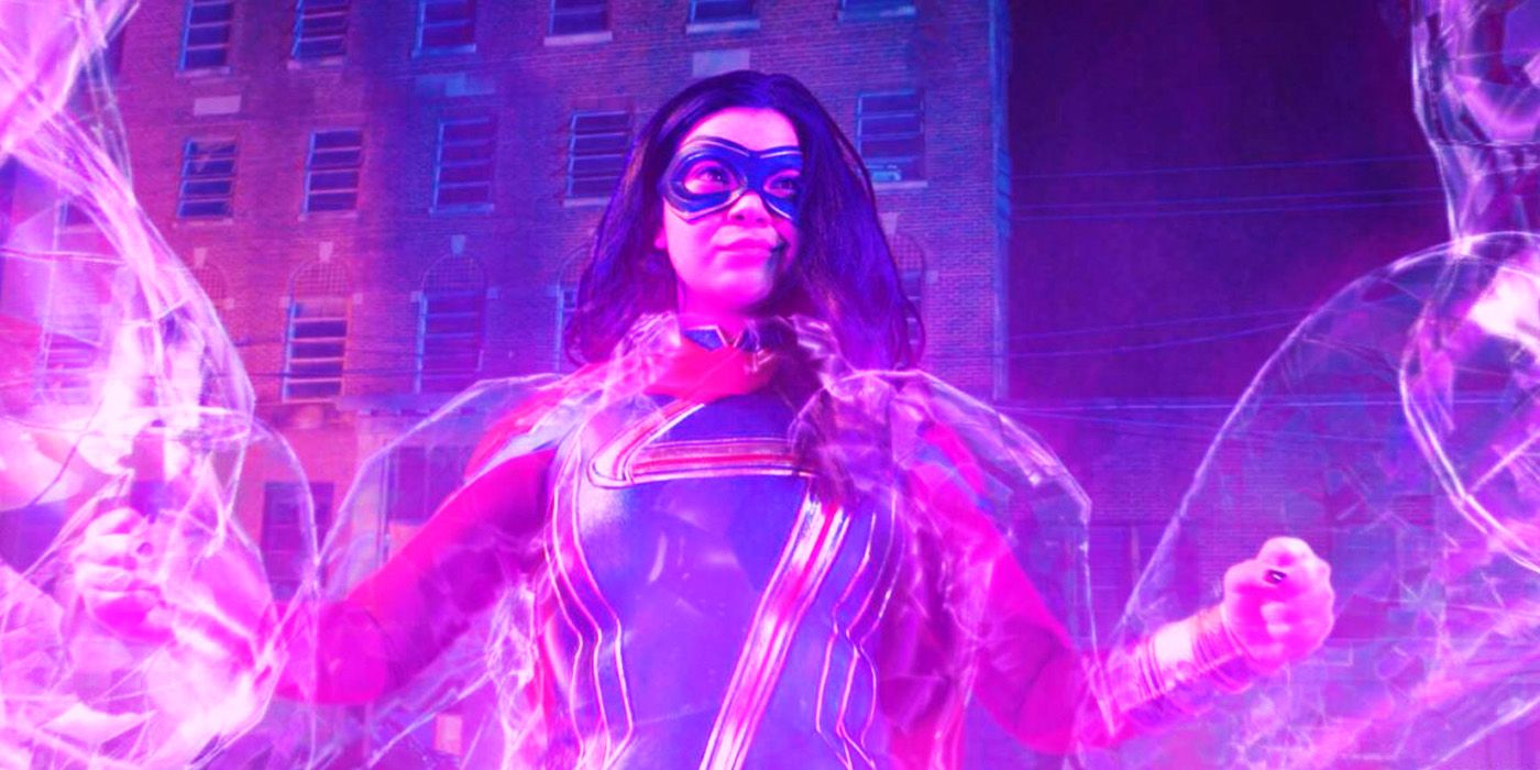 Kamala Khan using her powers in Ms. Marvel's series finale