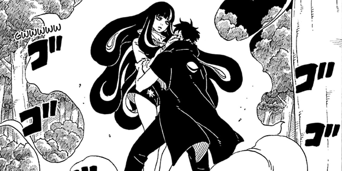 Kawaki Holds Eida Up in Boruto