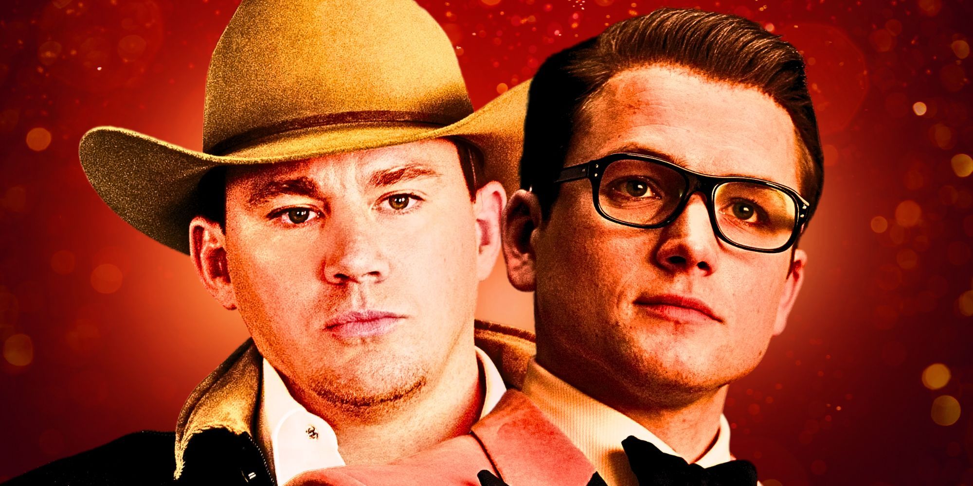 Tequila (Channing Tatum) and Eggsy (Taron Egerton) in Kingsman: The Golden Circle