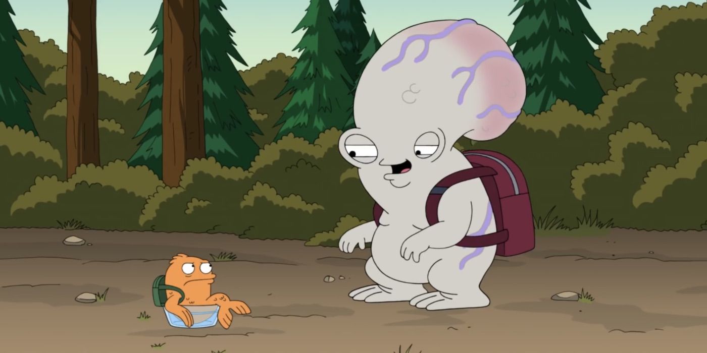 Klaus and Rogu in American Dad