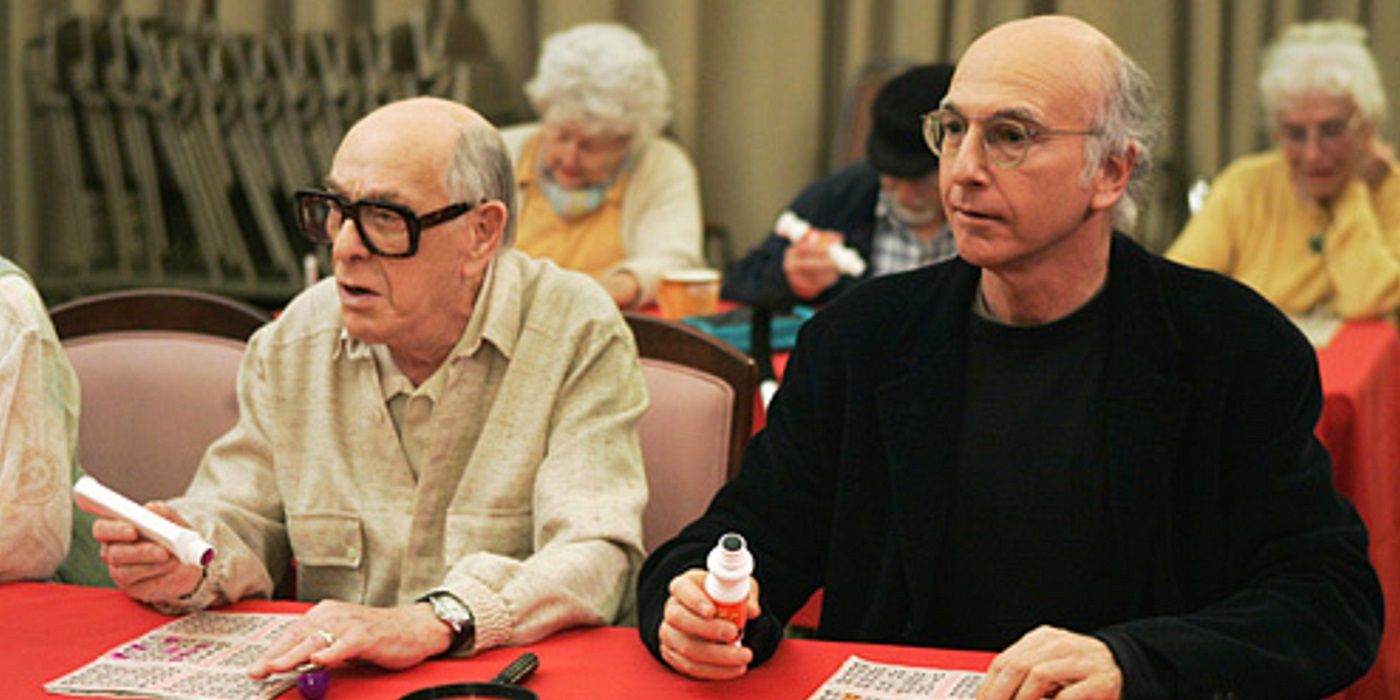 Larry and Nat playing bingo in Curb Your Enthusiasm