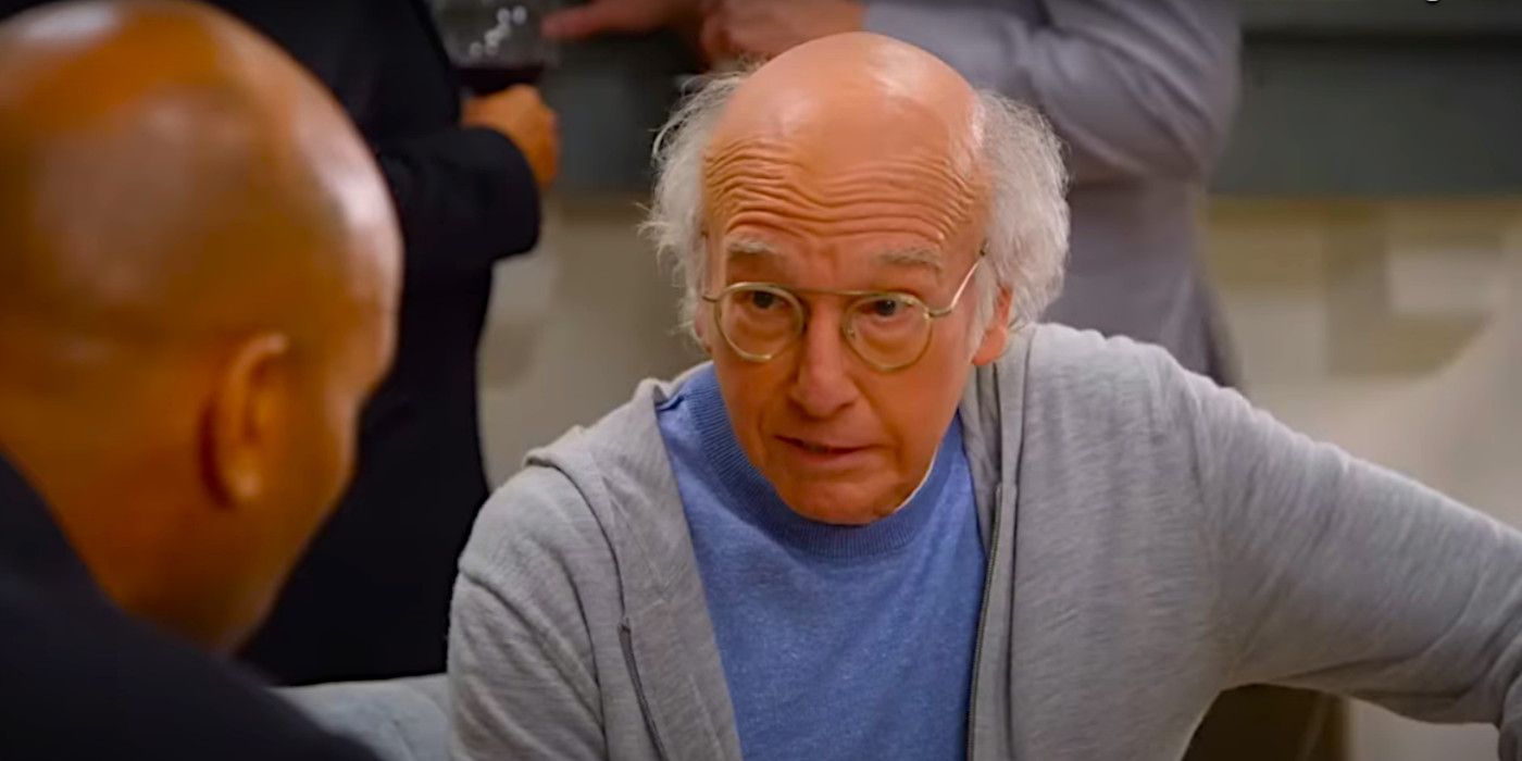 Larry David having an animated conversation in Curb Your Enthusiasm