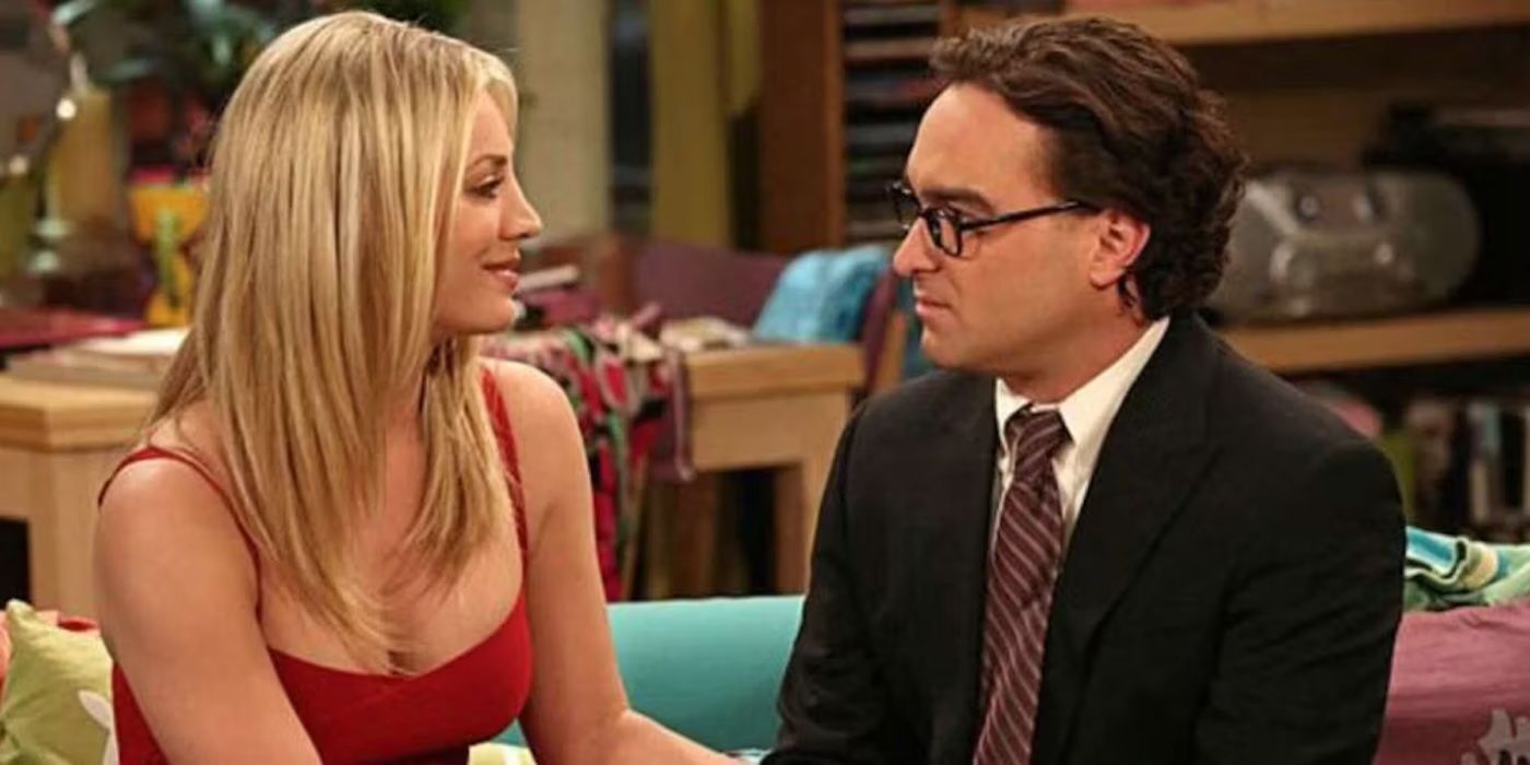 Leonard Hoftstadter and Penny in The Big Bang Theory