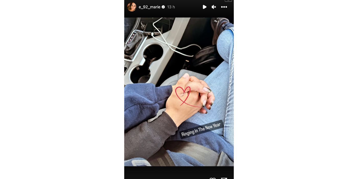 Liz from 90 Day Fiance holding hands with her new boyfriend in Instagram Story