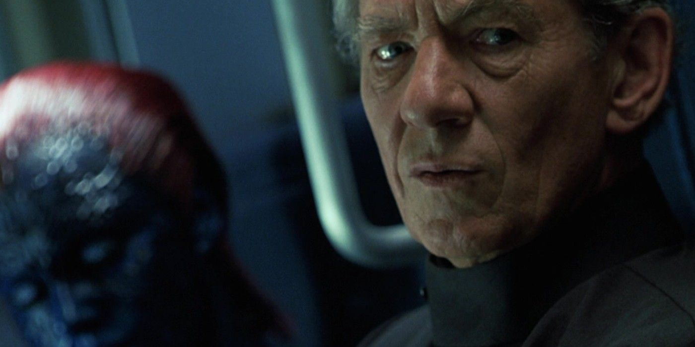 Magneto sits in the X-Jet in X2