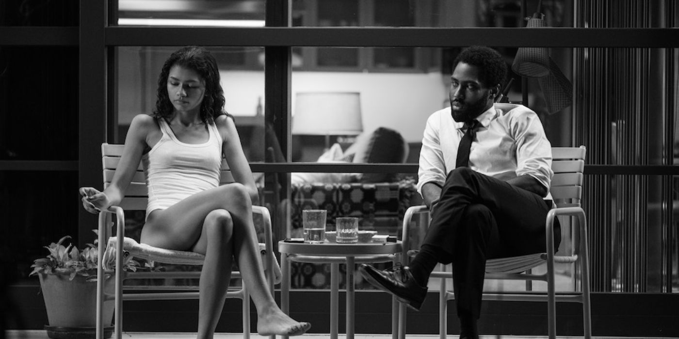 Zendaya and John David Washington in Malcolm & Marie