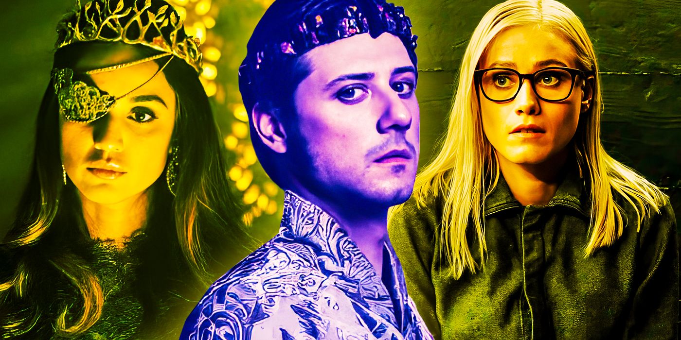 This collage show Margo, Eliot, and Alice from The Magicians.