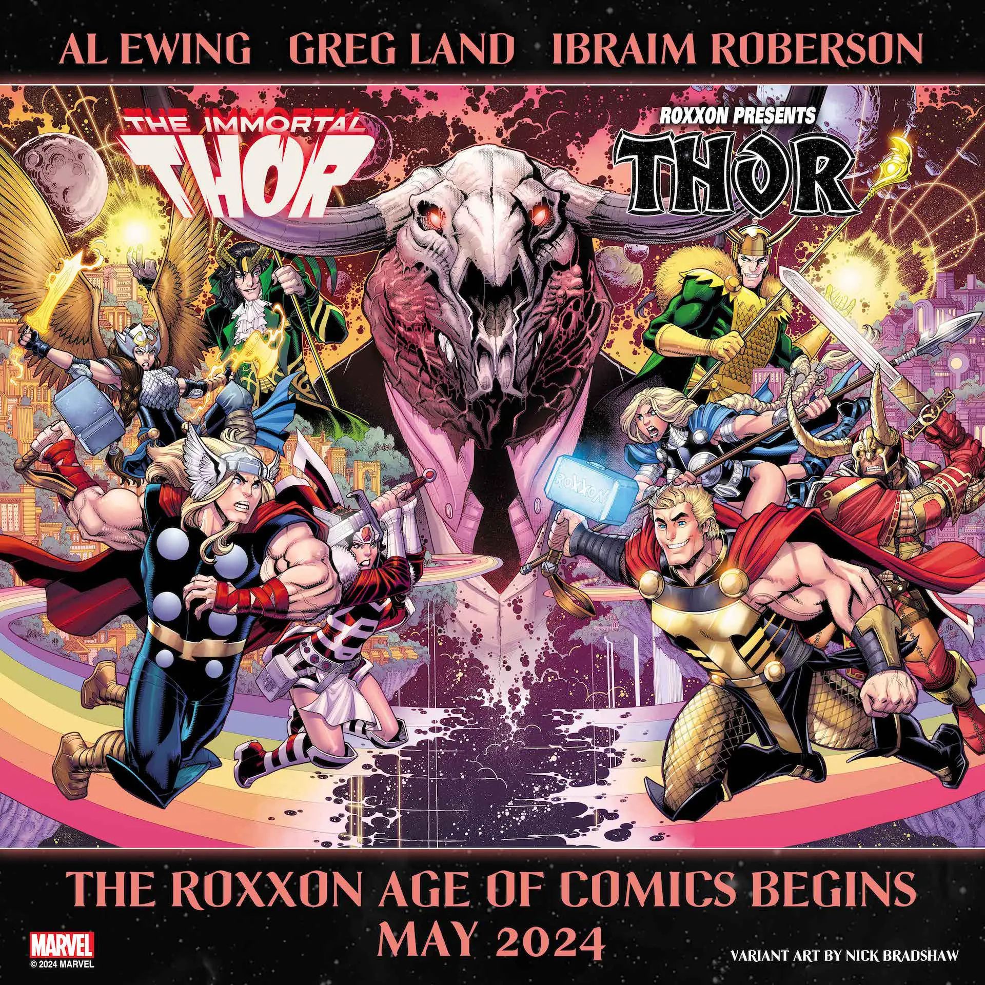 Marvel's teaser for the new Roxxon Thor series