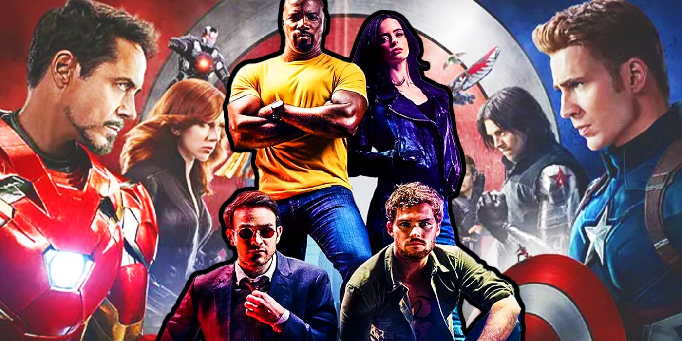 Marvel Television's Defenders with Team Iron Man and Team Cap in Captain America Civil War