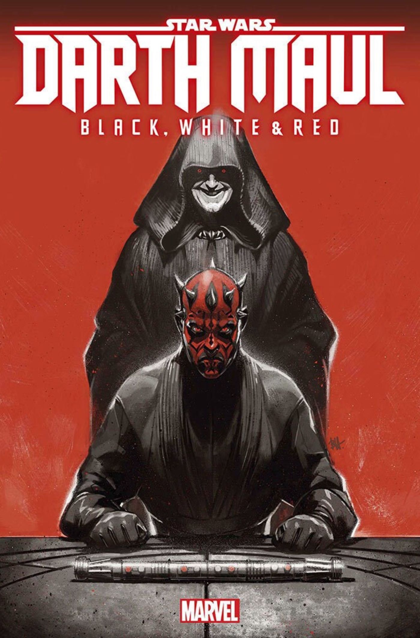 Maul Vermelho Preto Branco Arte da Capa Variante 1