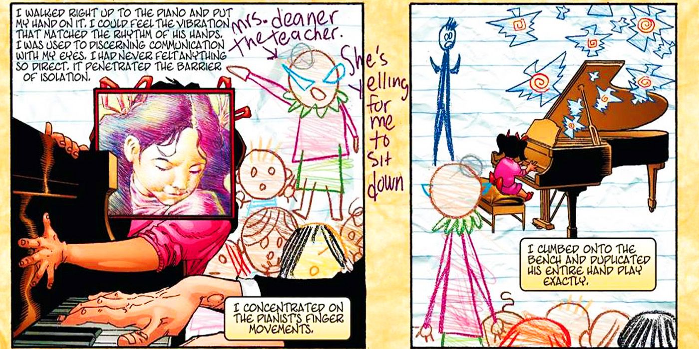 Maya Lopez at school in Marvel Comics