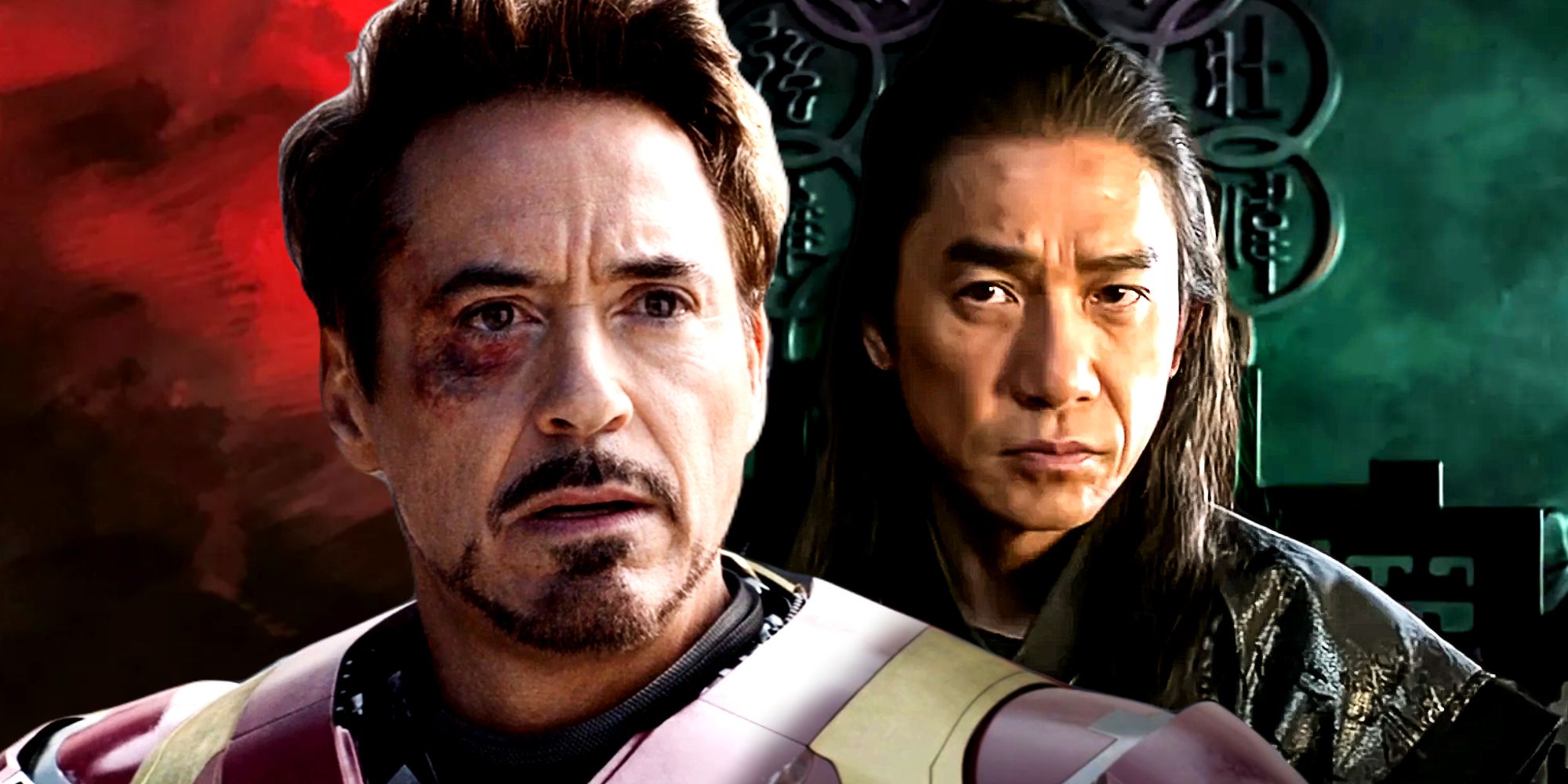 MCU Iron Man in Civil War and Wenwu in Shang-Chi