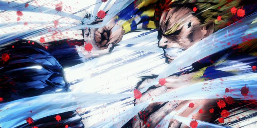 My Hero Academia: All for One and All Might go at it.