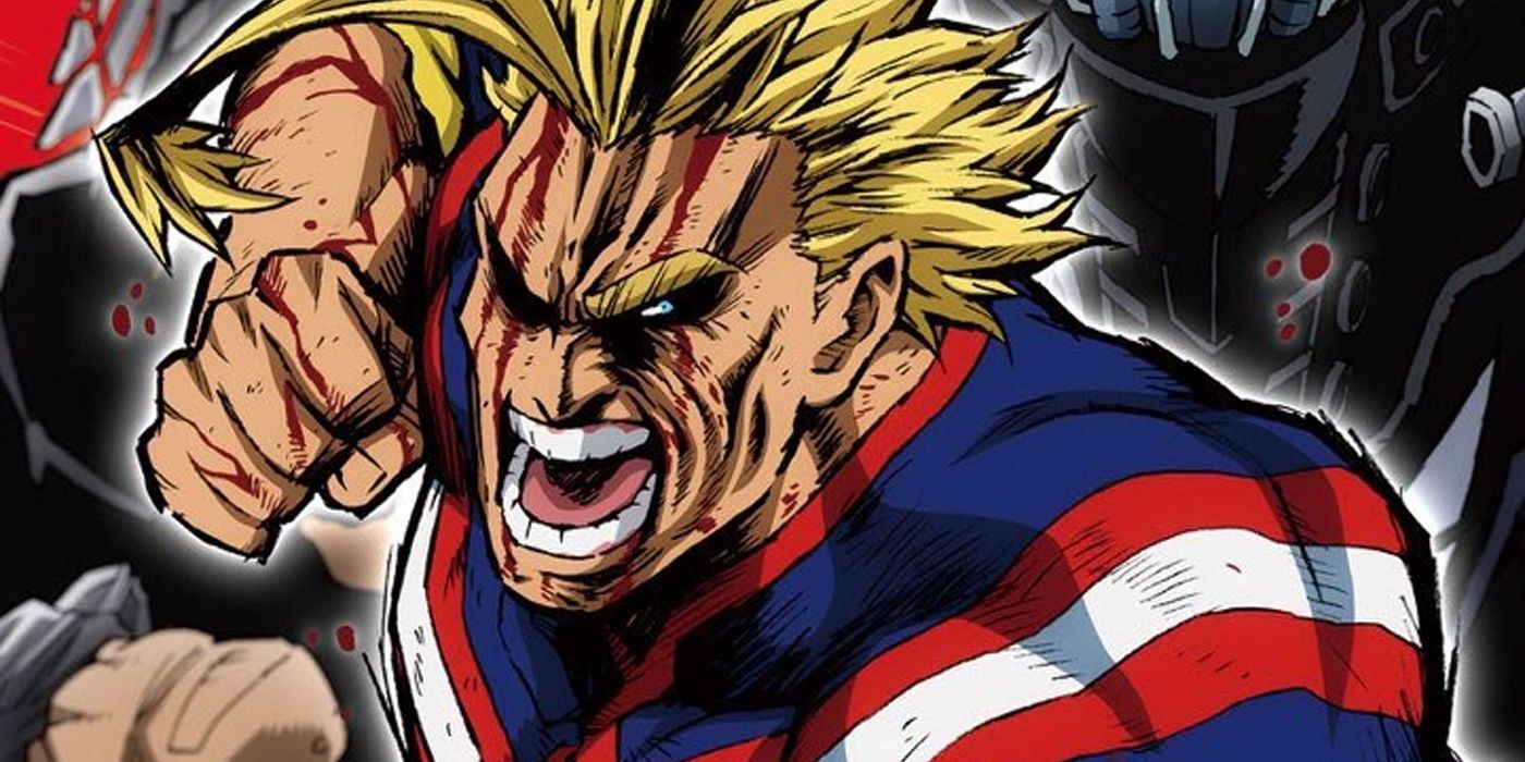 My Hero Academia: A bloodied All Might strikes.