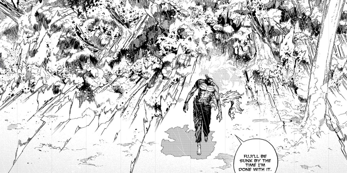 My Hero Academia: Shigaraki begins his attempt to destroy Mt. Fuji.