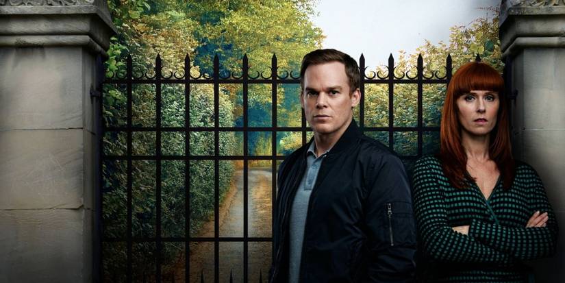 Michael C. Hall and Audrey Fleurot in Safe promotional art.