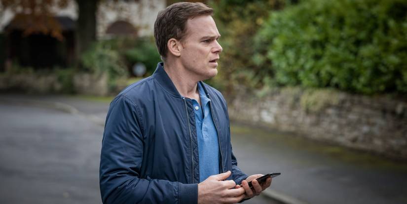 Michael C Hall in gated neighborhood in Safe.