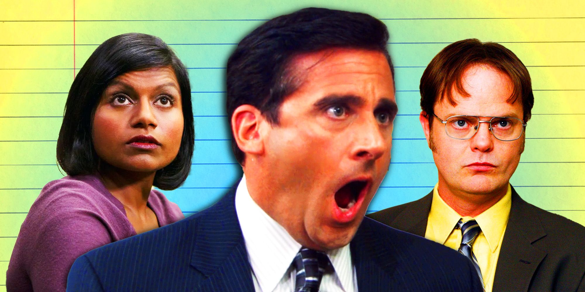 Michael, Dwight e Kelly do The Office EUA