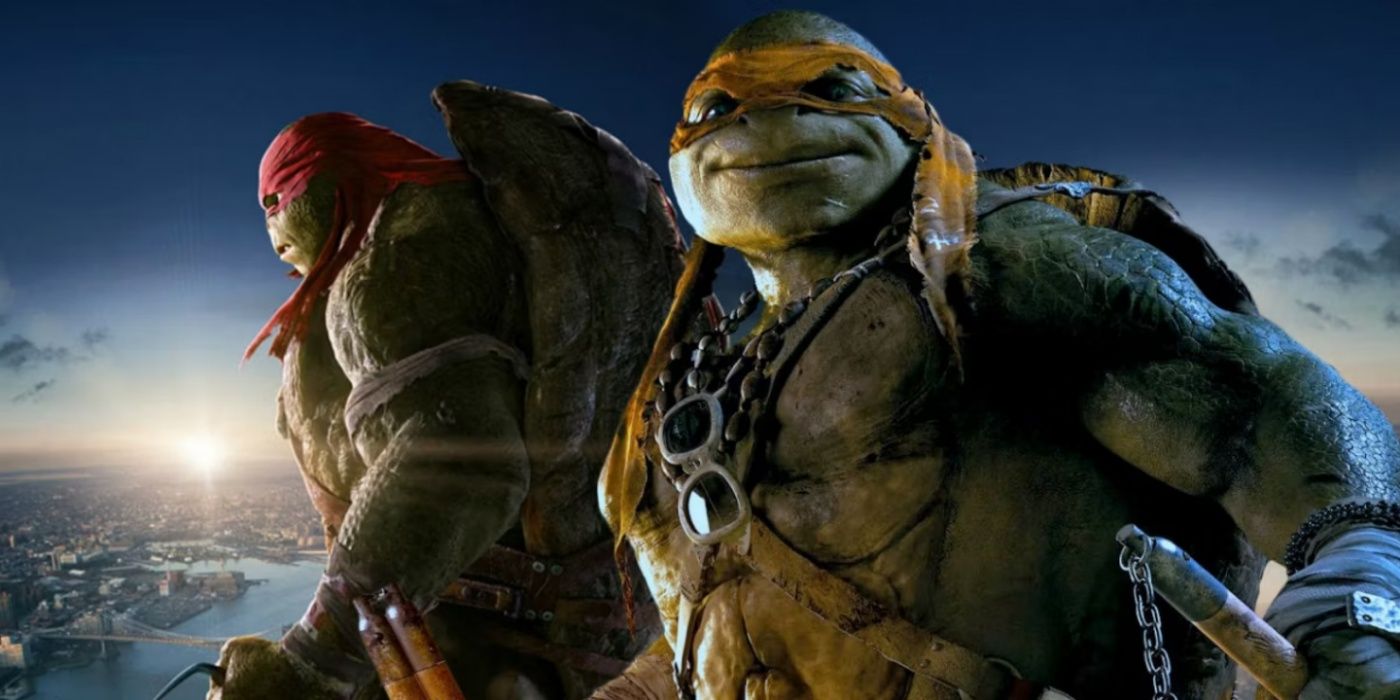Mikey and Ralph in Teenage Mutant Ninja Turtles sequel.