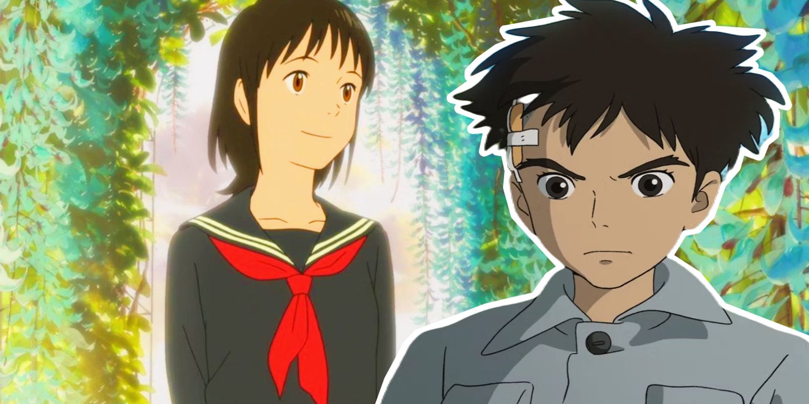 Mirai from the movie Mirai by Mamoru Hosada and Mahito from Studio Ghibli's The Boy and the Heron