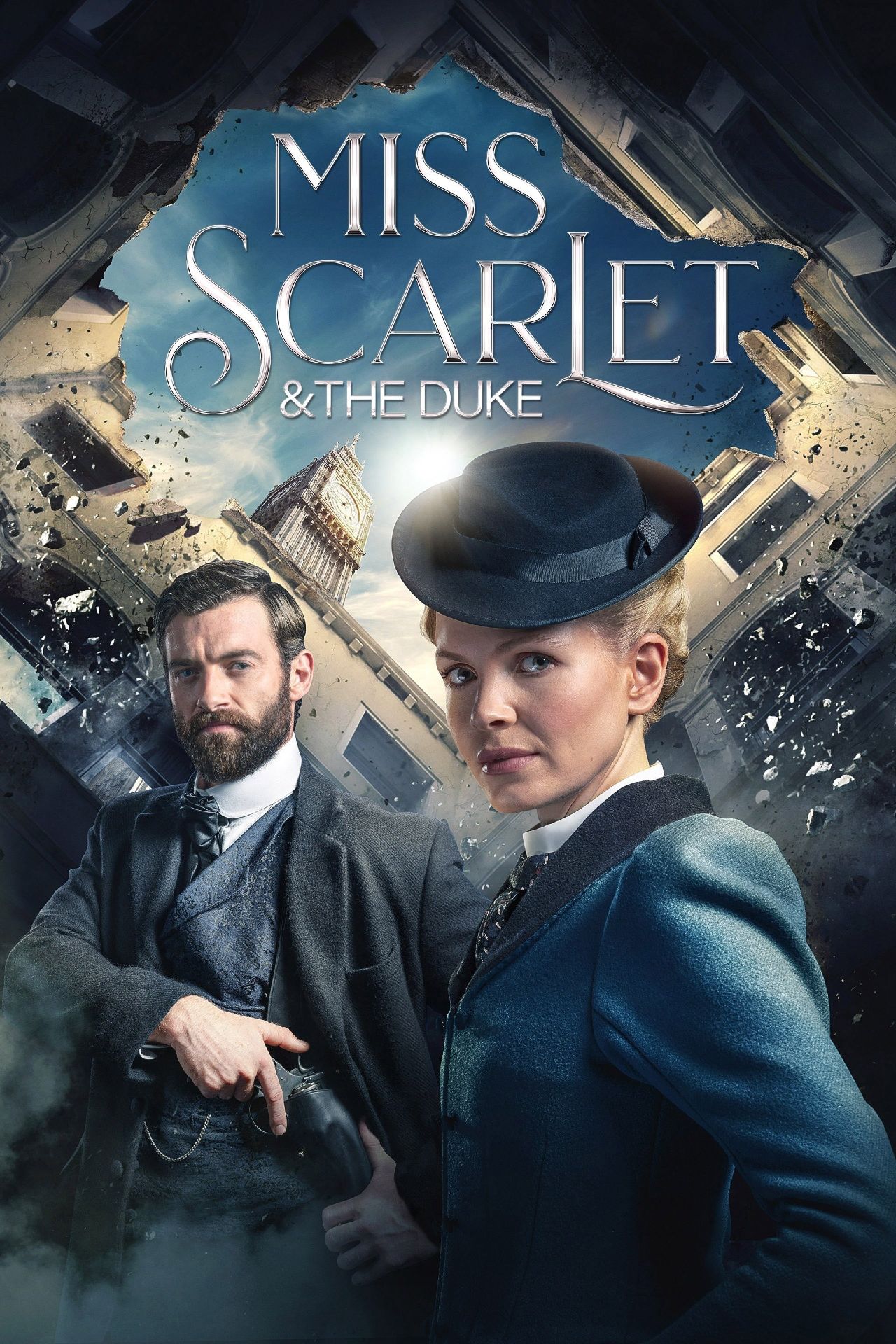 Póster de la serie de televisión Miss Scarlet y el Duque