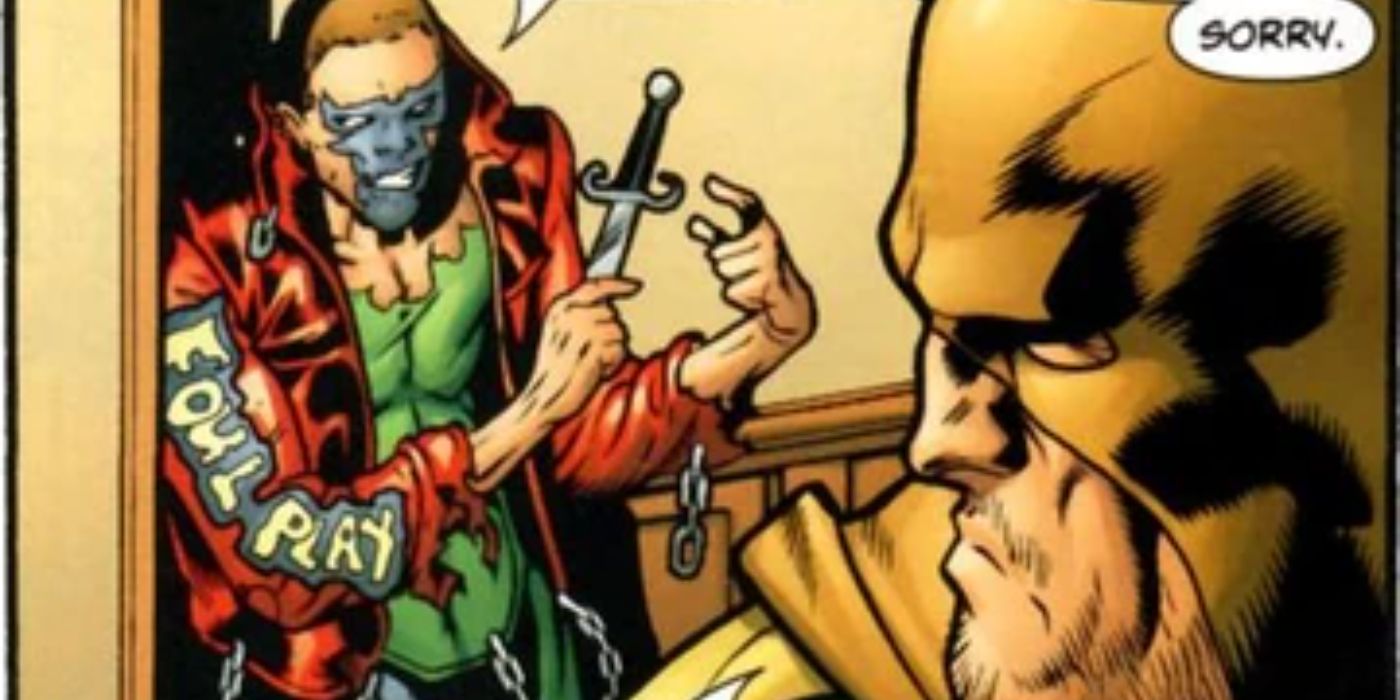 Mister Terrible brandishes a knife in DC comics