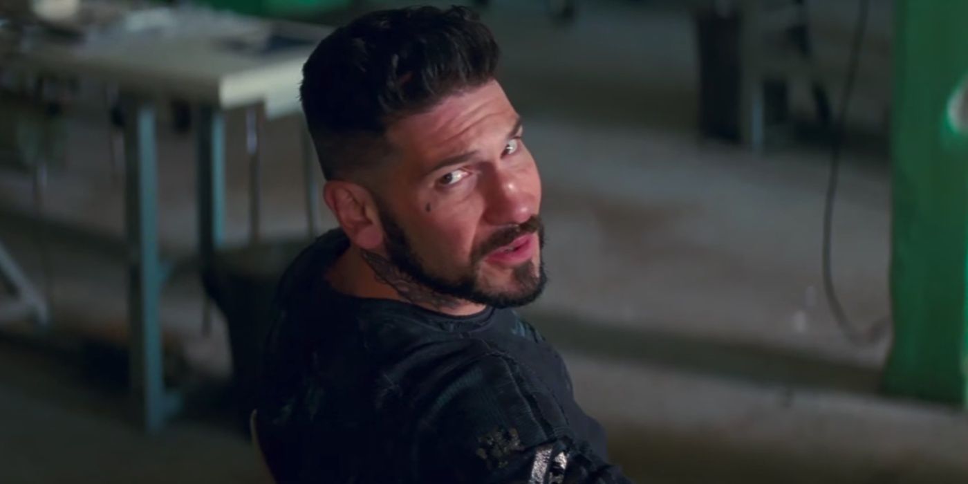 Griff (Jon Bernthal) grinning in Baby Driver