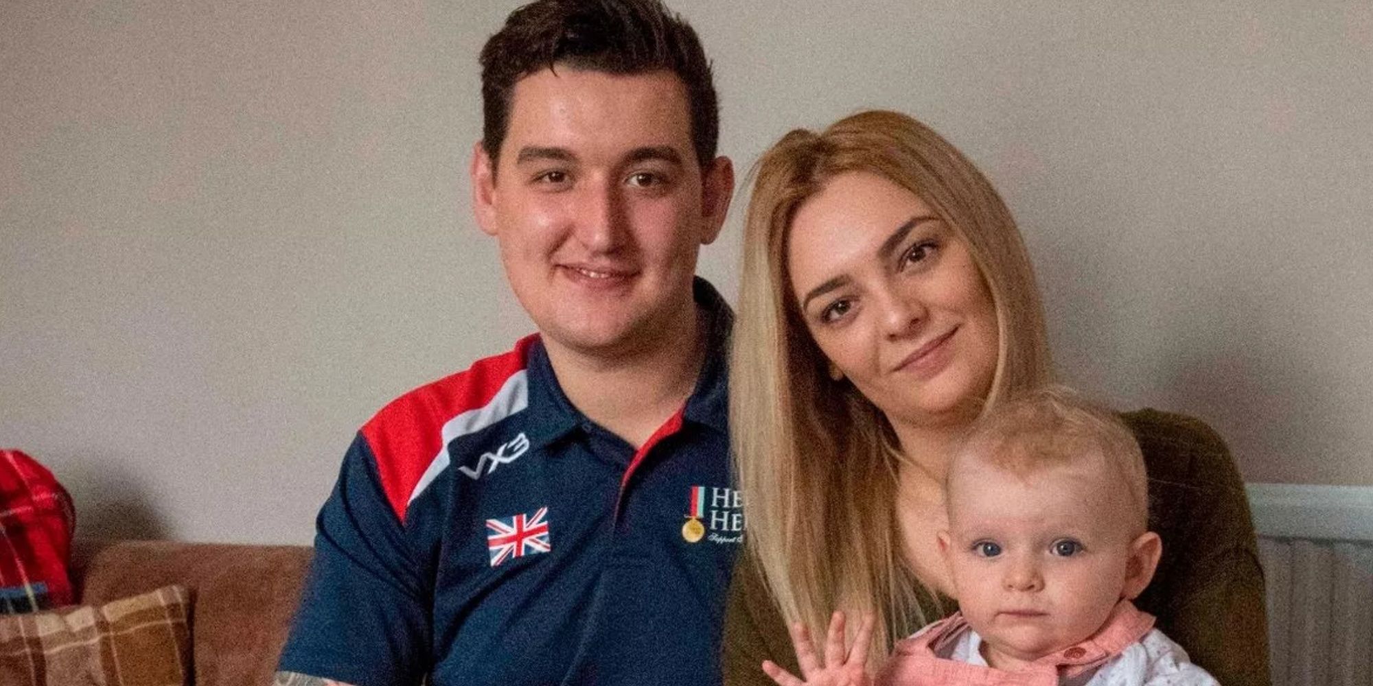 The Traitors UK star Jonny Holloway with his partner Lauren and their son