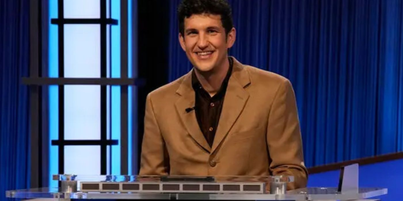 Matt Amodio sorrindo em Jeopardy