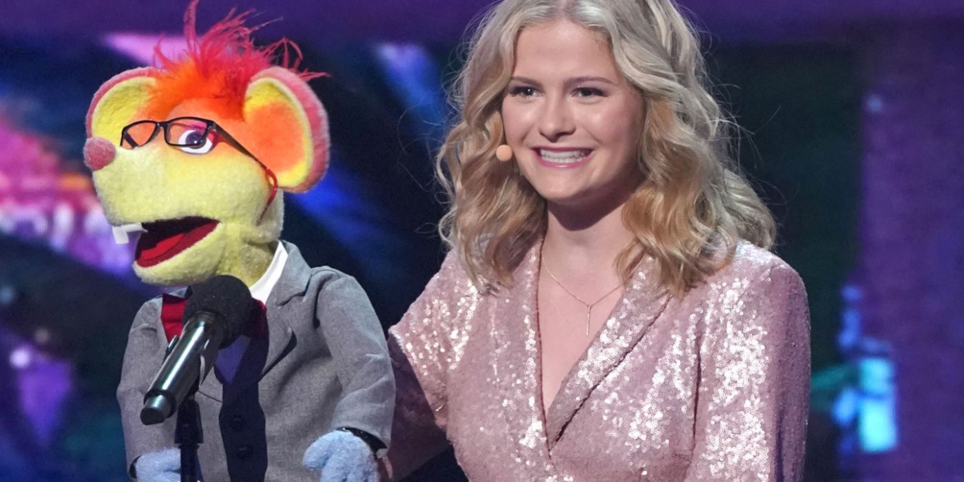 Darci Lynne on stage with a puppet on America&rsquo;s Got Talent