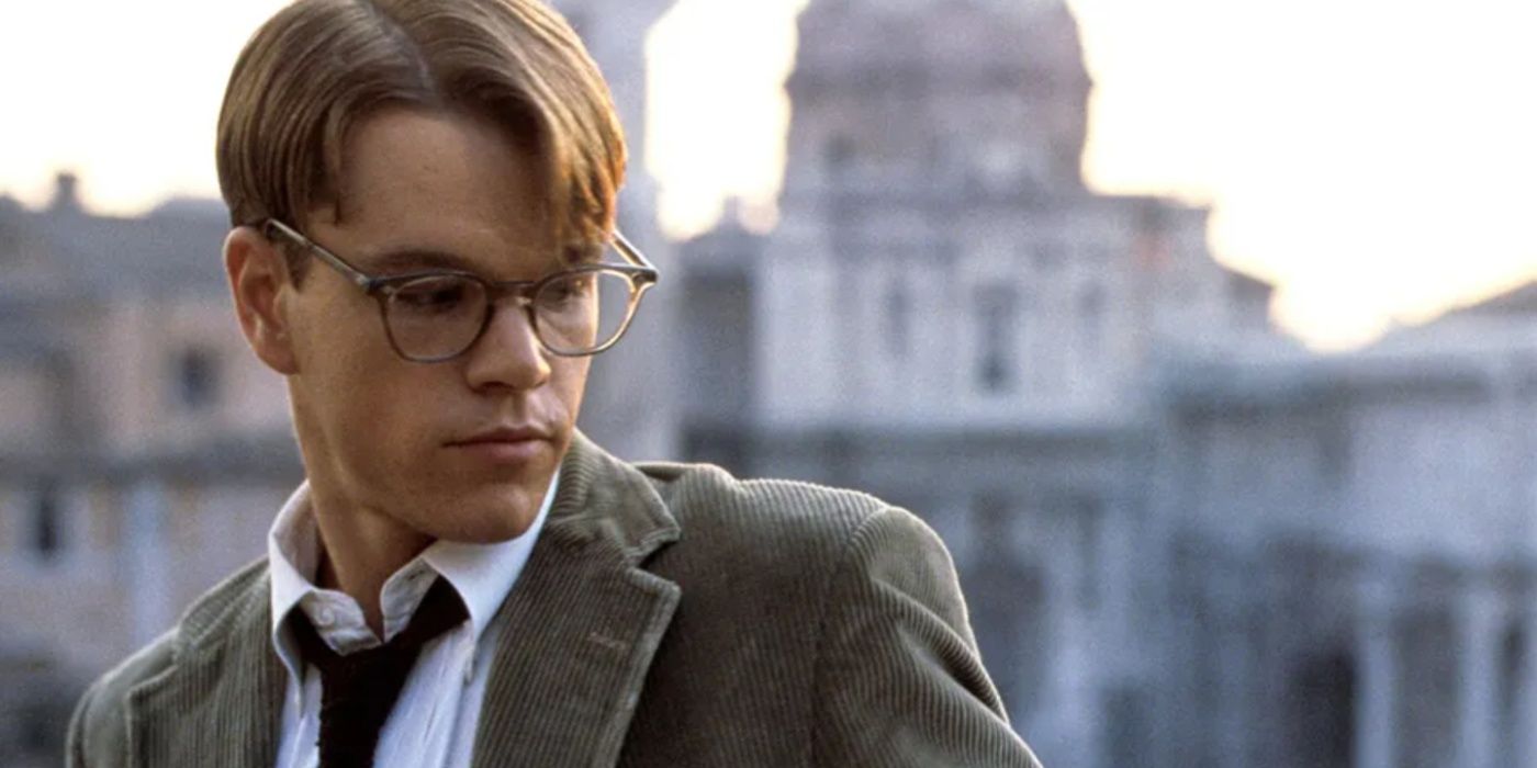 Tom on a rooftop in Italy in The Talented Mr. Ripley