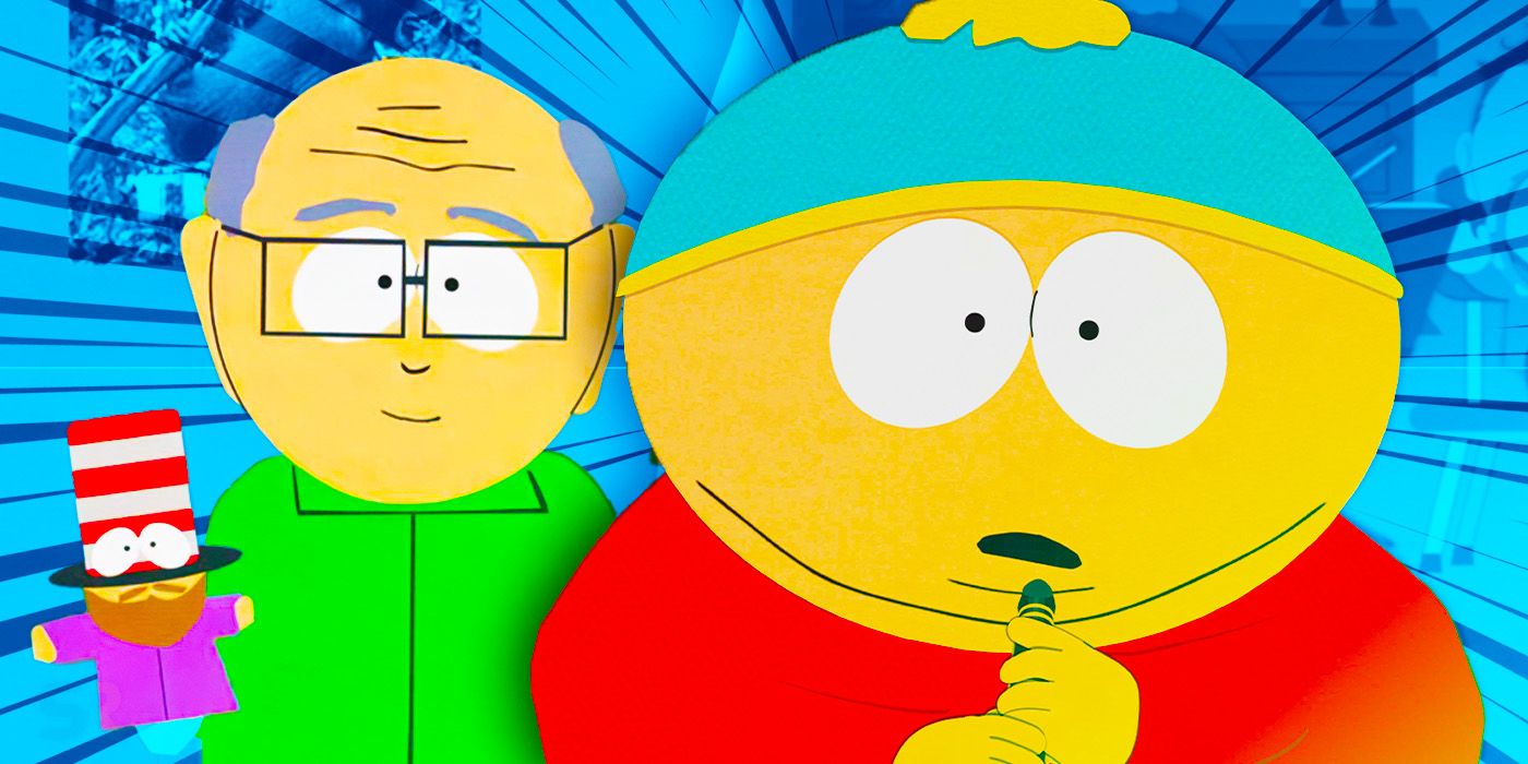 Mr. Garrison and Cartman in South Park