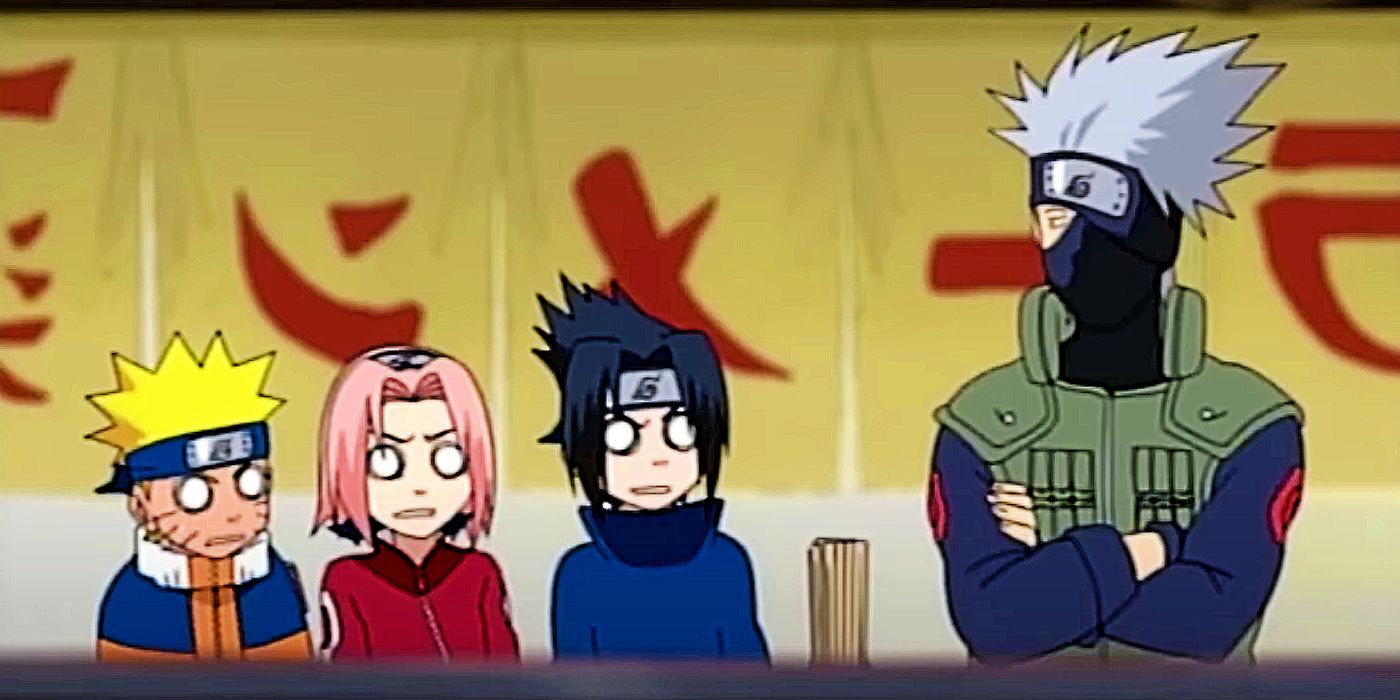Naruto Sakura and Sasuke invite Kakashi to lunch