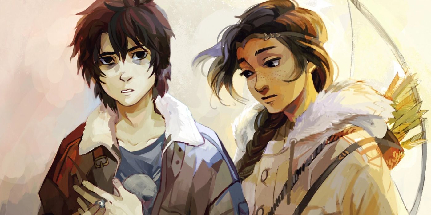 Artwork of Nico and Bianca Di Angelo from the Percy Jackson book series
