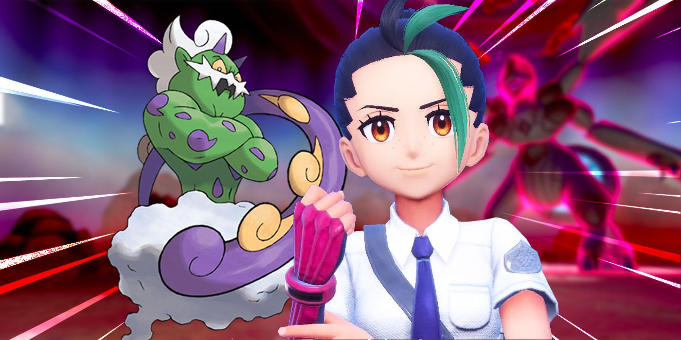 Nimona from Pokemon Scarlet and Violet with Tornadus from Pokemon Sword And Shield with Dynamax Adventures 2