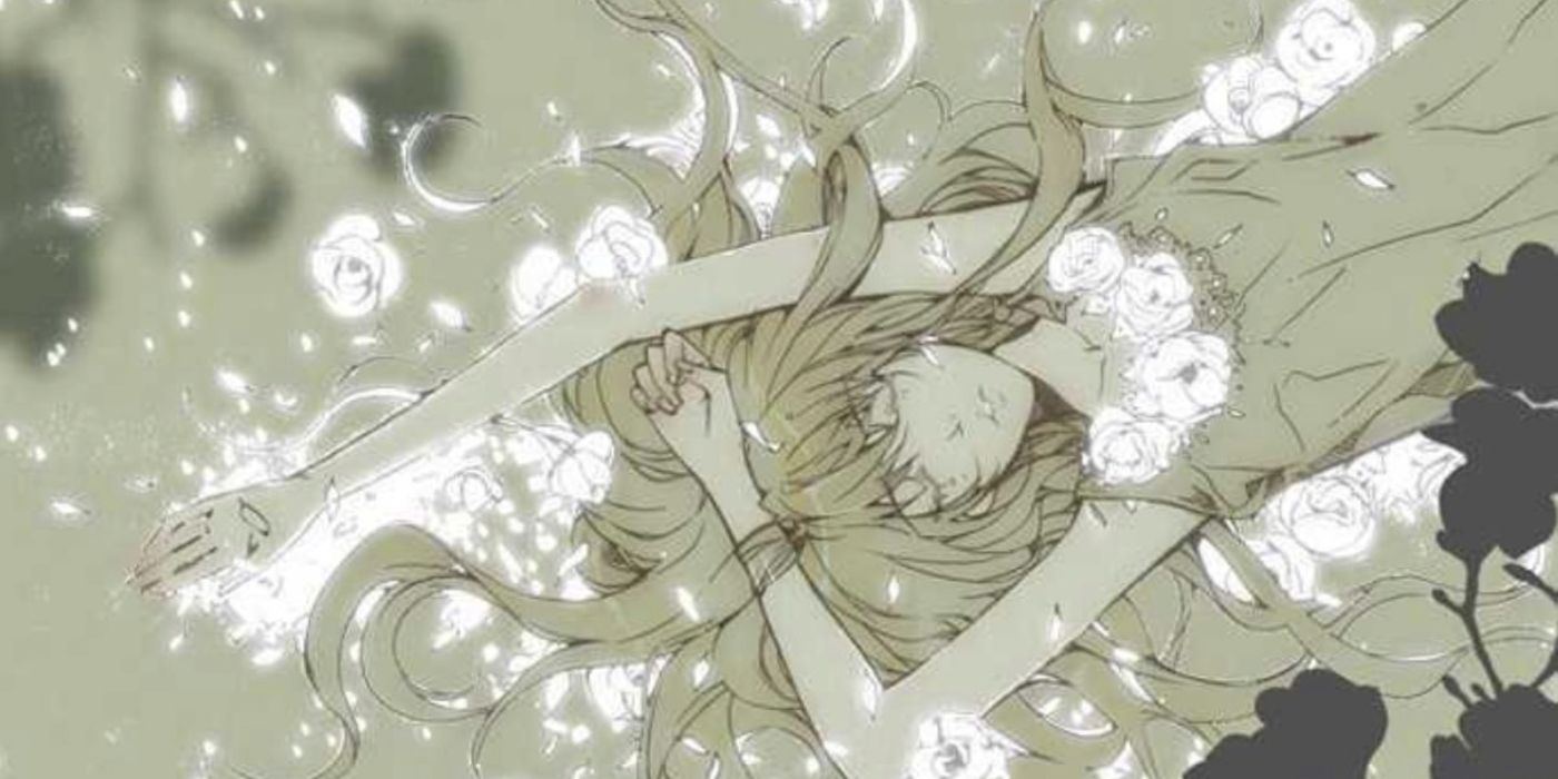 Nineteen, Twenty-One manhwa Yun-lee Lee lying down covered by flowers