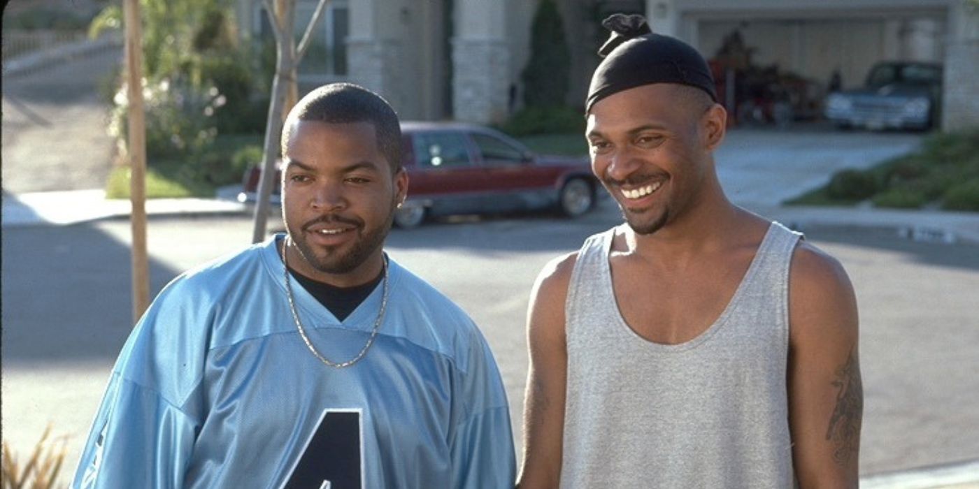 Ice Cube as Craig and Mike Epps as Day Day standing together in Next Friday