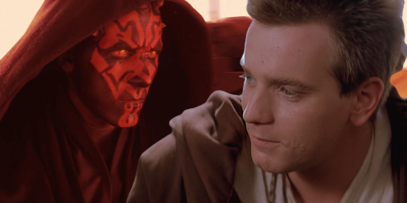 Obi-Wan Kenobi and Darth Maul in The Phantom Menace