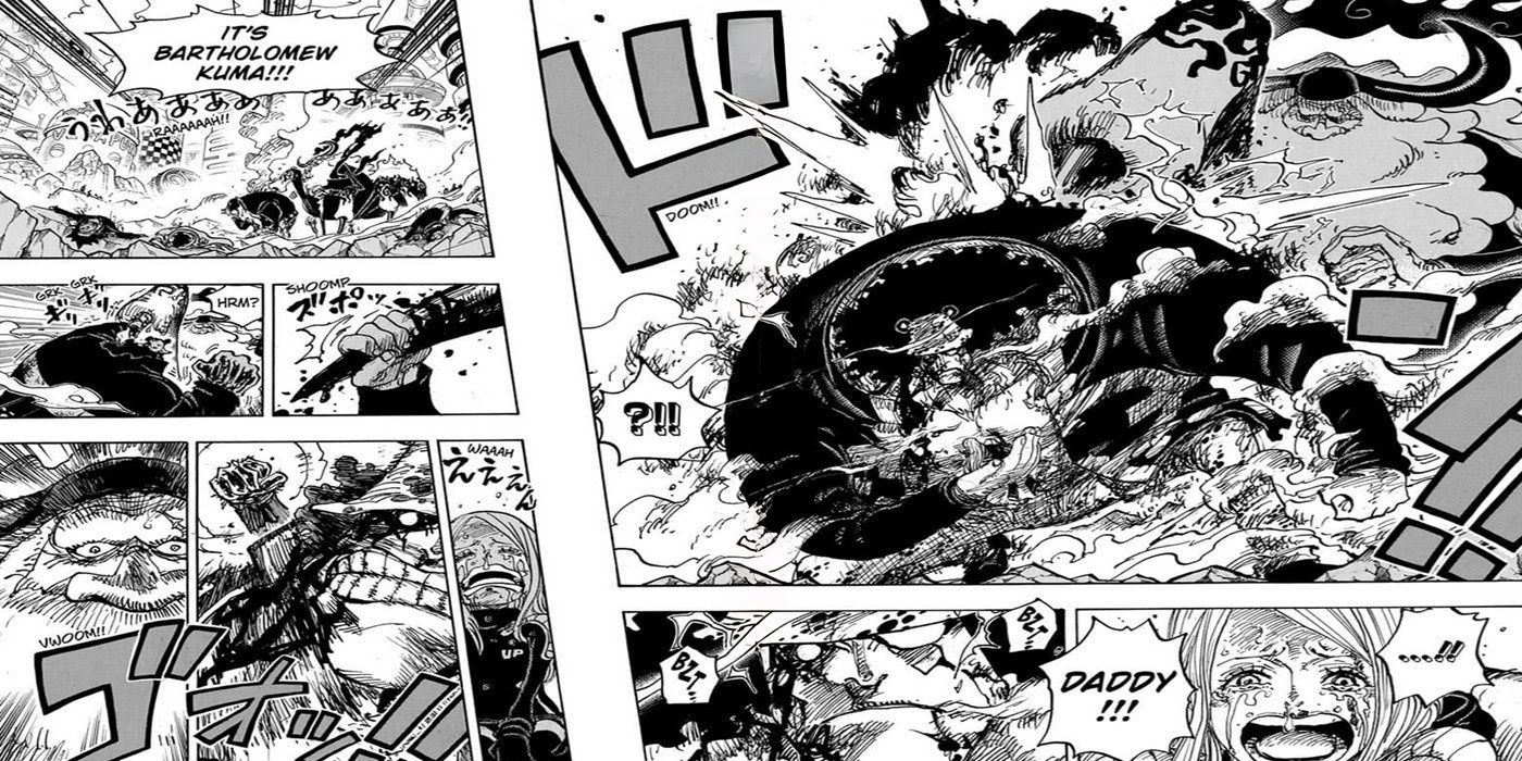 Kuma saves Bonney from Saturn