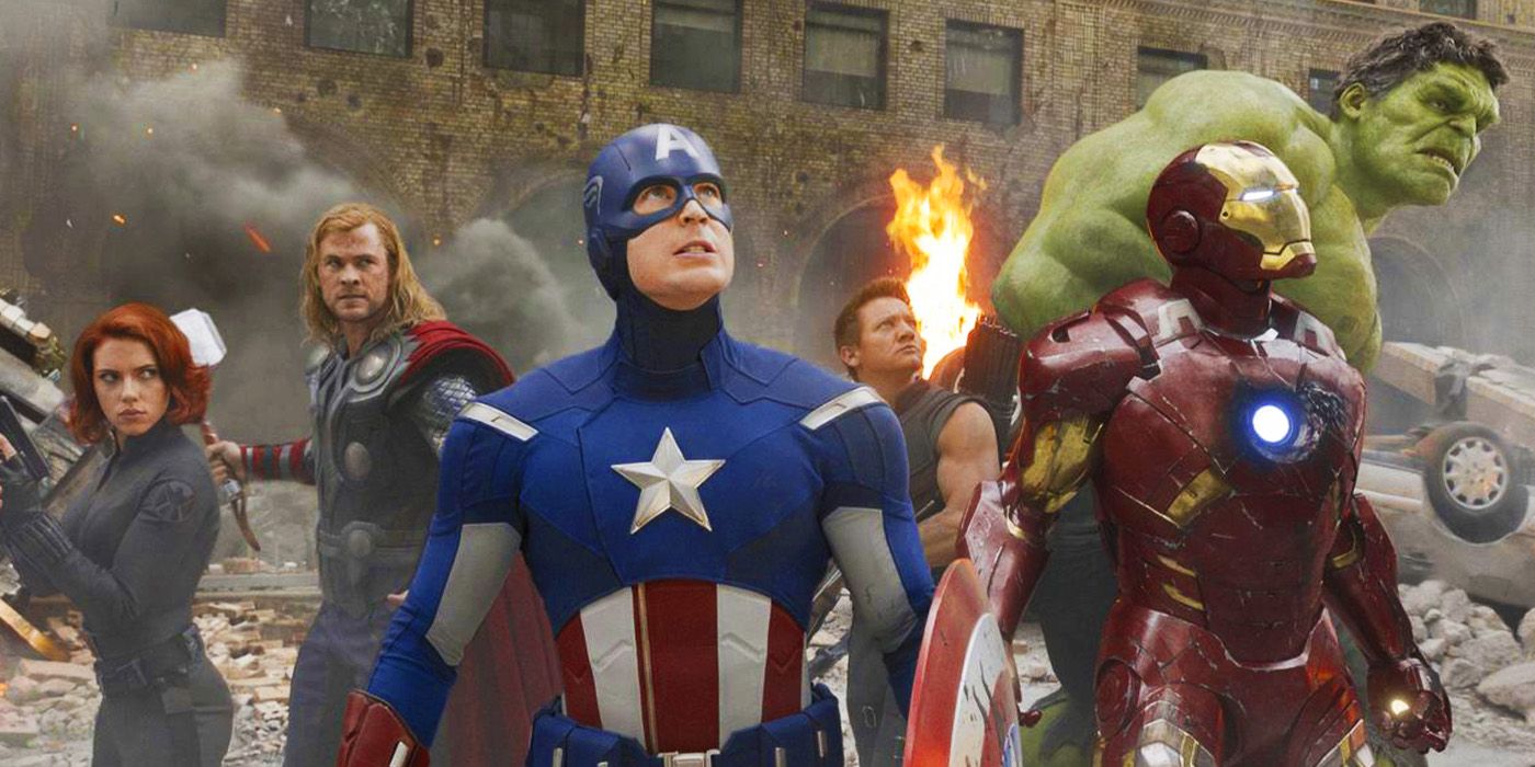 Original Avengers team protecting New York City in the MCU's Phase 1