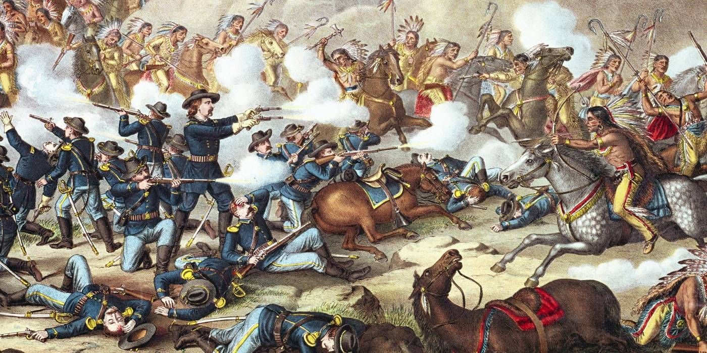 Painting General Custer Little Bighorn