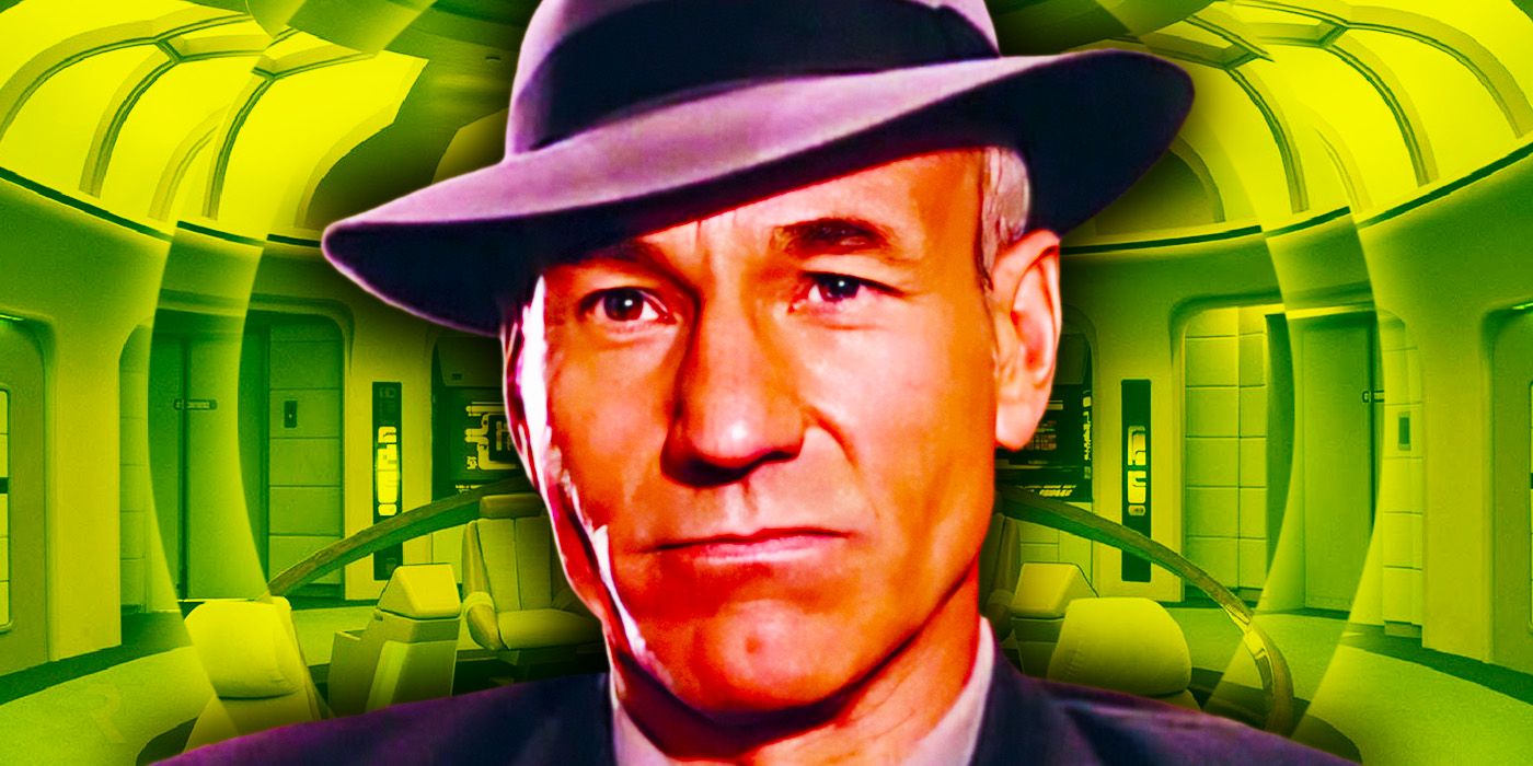 Patrick Stewart As Picard as Dixon Hill Star Trek TNG