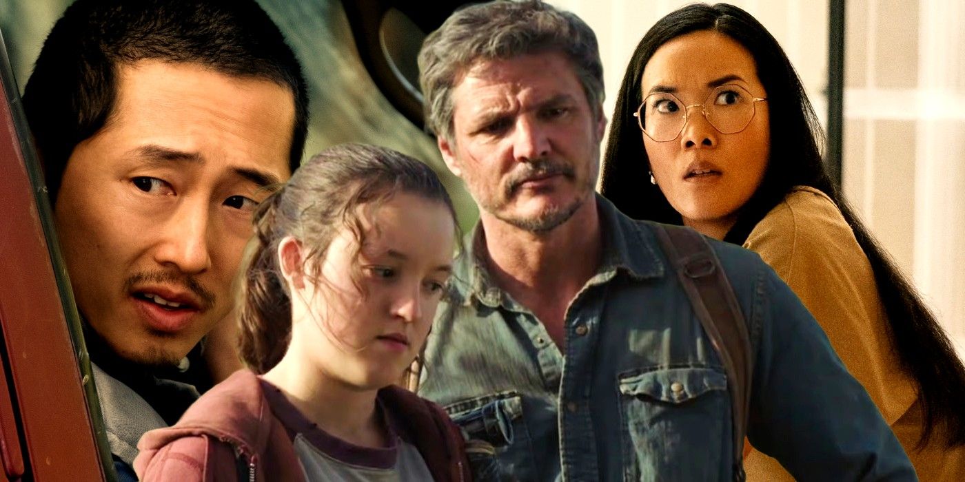 Pedro Pascal and Bella Ramsey in Last of Us and Steven Yeun and Ali Wong in Beef