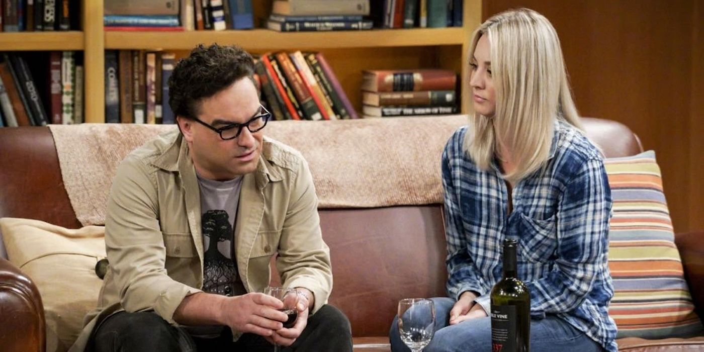 Penny and Leonard in The Big Bang Theory