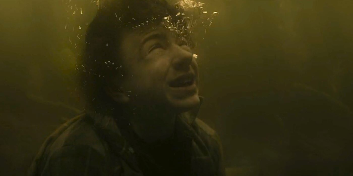 Percy struggling underwater in Percy Jackson and the Olympians season 1 episode 4