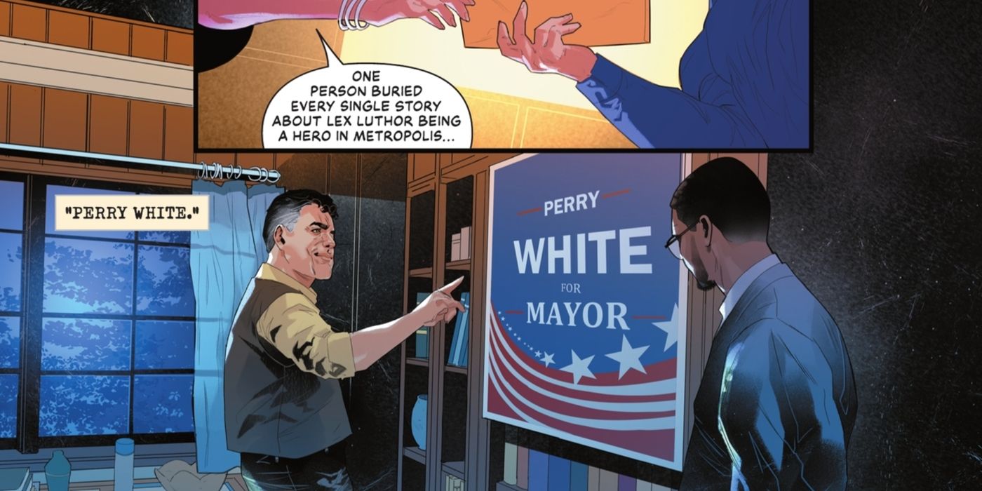 Perry White Escondendo Lex Luthor Verdade DC